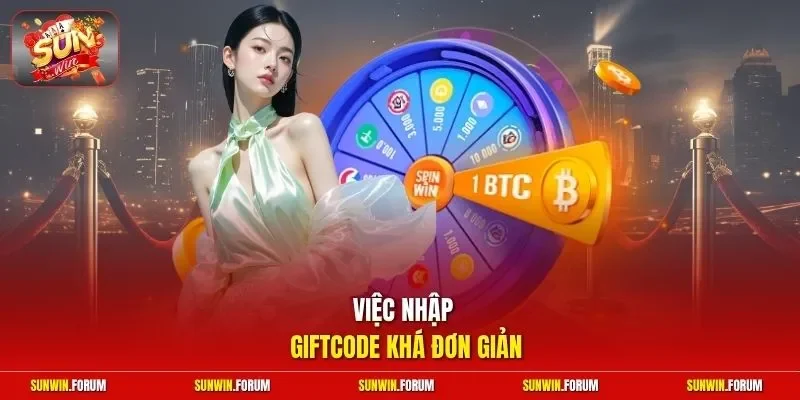 Việc nhập giftcode khá đơn giản